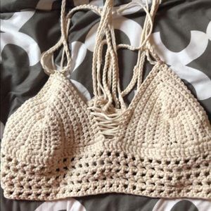 Hand crocheted top